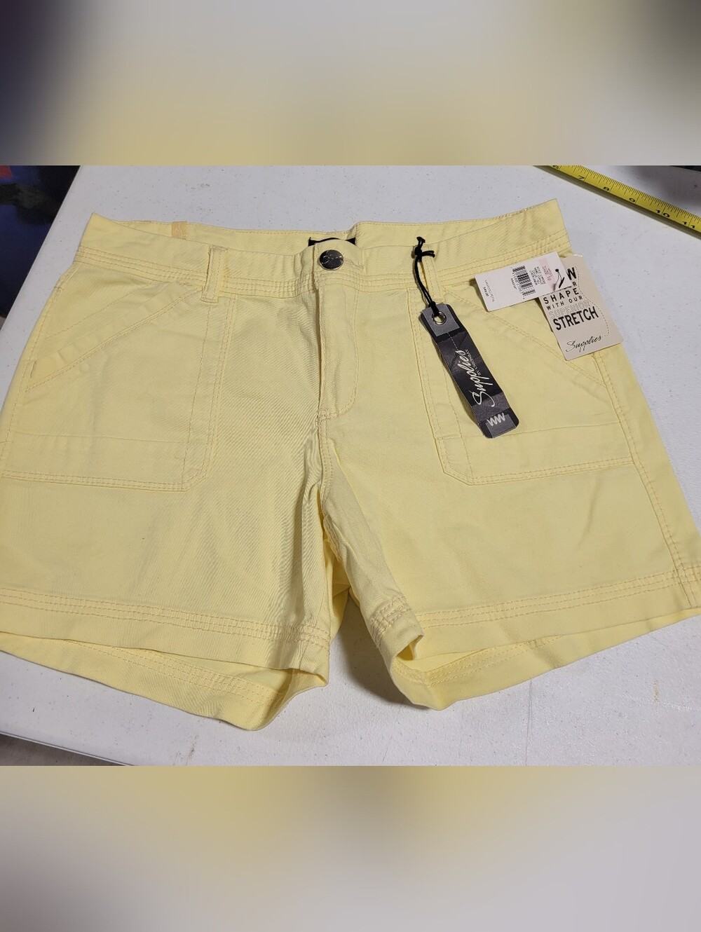 Wrangler Yellow Women’s Flat Front Shorts
